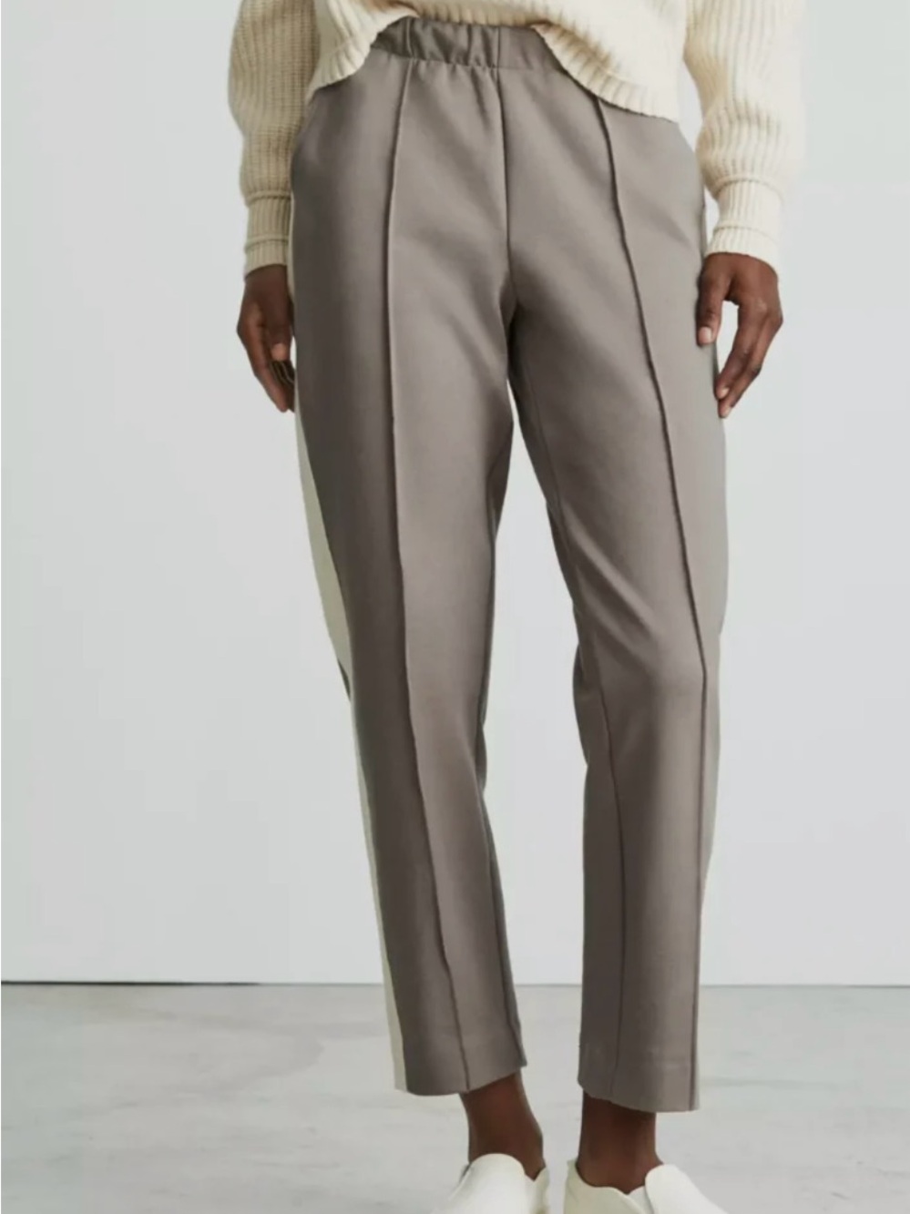 EVERLANE CLAY CANVAS POCKET TAPERED ANKLE LENGTH THE DREAM PANT